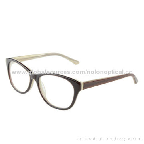 2014 Fashion Two-tone Acetate Eyeglass Frames, Logo Can be Printed